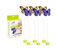 ALL FOR PAWS Interactive Cat Butterfly Toy with Two Replacement Flashing Butterflies Toy (Flutter Bug Re-Fill-6 Pack)…