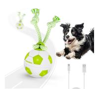 ALL FOR PAWS Interactive Dog Ball, Automatic Self Rolling Dog Ball with Spinning Motion & Rope USB Rechargeable Interactive Toy for Small Medium Large Breed Dogs (Basketball)