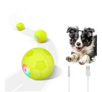 ALL FOR PAWS Interactive Dog Toy, Smart Moving Ball with Colorful Lights, Motion-Activated Bouncing Ball for Small to Large Dogs, Automatic Rolling Ball Keeps Dog Busy, USB Rechargeable, Green