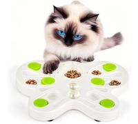 ALL FOR PAWS Interactive Puzzle Cat Feeder, Interactive Cat Food Treat Puzzle, Treat Game Maze Toy Cat Brain Stimulation Toys Slow Feeder Kitten Enrichment Toys for Indoor Cats (Butterfly)