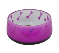 All For Paws Anti Slip Pink Hearts Dog Bowl - Medium