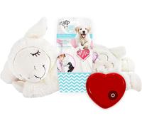 All For Paws Little Buddy Heart Beat Sheep Dog Plush Toy, Beige, 2.8 kg