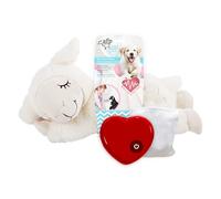 ALL FOR PAWS Little Buddy Heart Beat Sheep, Puppy Toy With Heartbeat Dog Training Toy For Separation Anxiety Relief Behavioral Aid For Pets,With One Heartbeat + One WarmBag