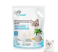 ALL FOR PAWS Natural Cassava & Bentonite Clay Cat Litter, 4.5kg Ultra-Soft Kitty Litter for Sensitive Paws - Rapid Clumping | 7/24 Odor Control | Low Dust | Highly Absorbent, Ocean Scented