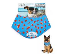 ALL FOR PAWS Watermelon Dog Cooling Bandana, Cooling Bandanas for Dogs, Dog Cooling Neck Wrap, Cooling Scarf for Dogs, Blue Ice Dog Neck Cooler for Summer, Neck Girth 53-62cm/20.8-24.4 Inch(XL)