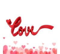 All For Valentines Day - Table Pyramid Red Letters Decoration,Love Table Sign For Valentine's Day Decoration,Bedroom Decor Office Hotel Dining Room And Center Pieces At Party And