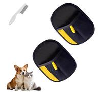 All Found Pet Hair Removal Glove, Allfound Electrostatic Pet Hair Removal Gloves, Magnetic Fur Gloves (2 pcs)