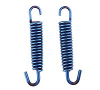 All Four Colors Motorcycle Muffler Bracket Spring Muffler Set of 2 Pieces Stainless Steel About 65mm - Blue Durability Creative and Useful Durability