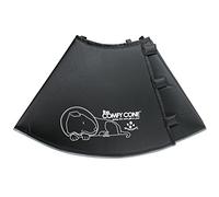 All Four Paws Comfy Cone Pet Cone for Dogs, Cats, Medium (Extra-Long), Black - Comfortable Soft Dog Cone Collar Alternative for After Surgery, Wound Care, Spay, Neuter - Dog and Cat Recovery Collar