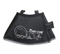 All Four Paws Comfy Cone Pet Cone for Dogs, Cats, X-Small, Black - Comfortable Soft Dog Cone Collar Alternative for After Surgery, Wound Care, Spay, Neuter - Dog and Cat Recovery Collar