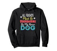 All Friends Must Be Approved By My Rescue Dog Pullover Hoodie