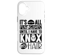 All Fun And Games Until I Knox My Hair Synchro Swimmer Case for iPhone 16 Plus