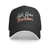 All Gas no Brakes - FunnyCap Baseball Cap Hat Man for The Sun Sun hat Women's Beach Outlet 2024 Men's