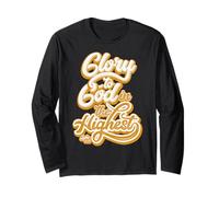 All Glory to God in The Highest Luke 2:14 Praise Christian Long Sleeve T-Shirt