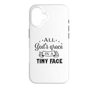 All God's Grace In A Tiny Face Christian Bible Verse Case for iPhone 16