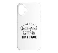 All God's Grace In A Tiny Face Christian Bible Verse Case for iPhone 16 Plus