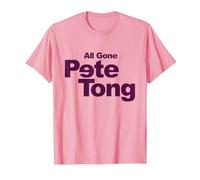 All Gone Pete Tong Backwards E Purple Text T-Shirt, Men, Pink, XX-Large
