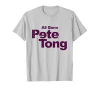 All Gone Pete Tong Backwards E Purple Text T-Shirt, Men, Silver Grey, XX-Large
