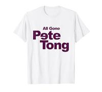 All Gone Pete Tong Backwards E Purple Text T-Shirt, Men, White, X-Large