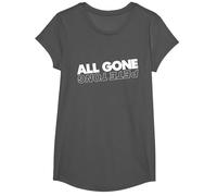 All Gone Pete Tong Light Text T-Shirt, Girls, Asphalt Grey, Medium