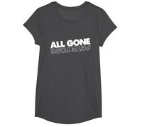 All Gone Pete Tong Light Text T-Shirt, Girls, Dark Heather Grey, Medium