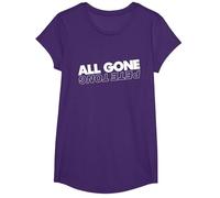 All Gone Pete Tong Light Text T-Shirt, Girls, Purple, X-Small