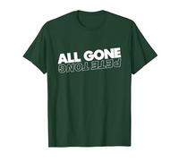 All Gone Pete Tong Light Text T-Shirt, Men, Dark Green, Large