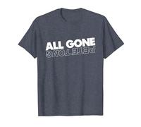 All Gone Pete Tong Light Text T-Shirt, Men, Heather Blue, 6X-Large