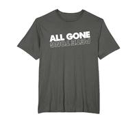 All Gone Pete Tong Light Text T-Shirt, Men's Big and Tall, Asphalt Grey, 2X Tall
