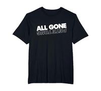 All Gone Pete Tong Light Text T-Shirt, Men's Big and Tall, Black, 2X Tall