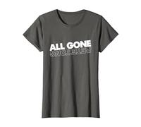 All Gone Pete Tong Light Text T-Shirt, Women, Asphalt Grey, X-Large