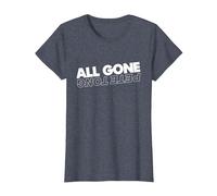 All Gone Pete Tong Light Text T-Shirt, Women, Heather Blue, Small