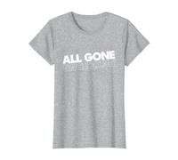 All Gone Pete Tong Light Text T-Shirt, Women, Heather Grey, XX-Large