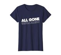 All Gone Pete Tong Light Text T-Shirt, Women, Navy Blue, Large