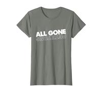 All Gone Pete Tong Light Text T-Shirt, Women, Olive Heather, Medium