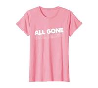 All Gone Pete Tong Light Text T-Shirt, Women, Pink, Small