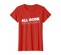 All Gone Pete Tong Light Text T-Shirt, Women, Red, Small
