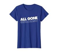 All Gone Pete Tong Light Text T-Shirt, Women, Royal Blue, Large