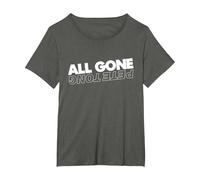 All Gone Pete Tong Light Text T-Shirt, Women's Plus, Asphalt Grey, 4X
