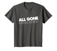 All Gone Pete Tong Light Text T-Shirt, Youth, Asphalt Grey, Small