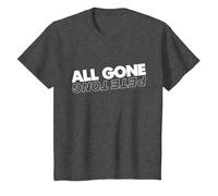 All Gone Pete Tong Light Text T-Shirt, Youth, Dark Heather Grey, 2T
