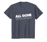 All Gone Pete Tong Light Text T-Shirt, Youth, Heather Blue, X-Small