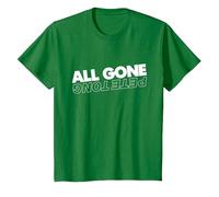 All Gone Pete Tong Light Text T-Shirt, Youth, Kelly Green, 2T