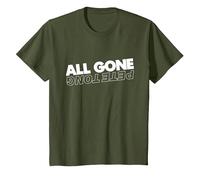 All Gone Pete Tong Light Text T-Shirt, Youth, Olive Green, 3T