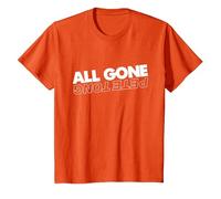 All Gone Pete Tong Light Text T-Shirt, Youth, Orange, X-Small