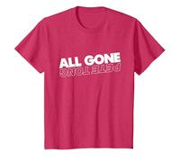 All Gone Pete Tong Light Text T-Shirt, Youth, Red Heather, 3T