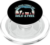 All Good Things Are Wild & Free Principle Elephant Wonder PopSockets PopGrip for MagSafe