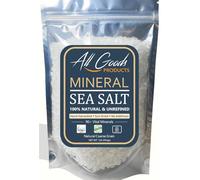All Goods Products Mineral Coarse Grain Sea Salt, 16 oz Natural Salt from Mexico, Unrefined, Hand-Harvested, Loaded with 90+ Essential Minerals, Kosher, 30% Low Sodium.