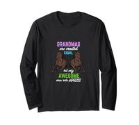 All Grandmas Are Created Equal Horse Lover Equestrian Long Sleeve T-Shirt