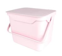 All-Green Easy Eco Pink Kitchen Compost Caddy/Food Recycling Waste Bin - 5 Litre (5L)